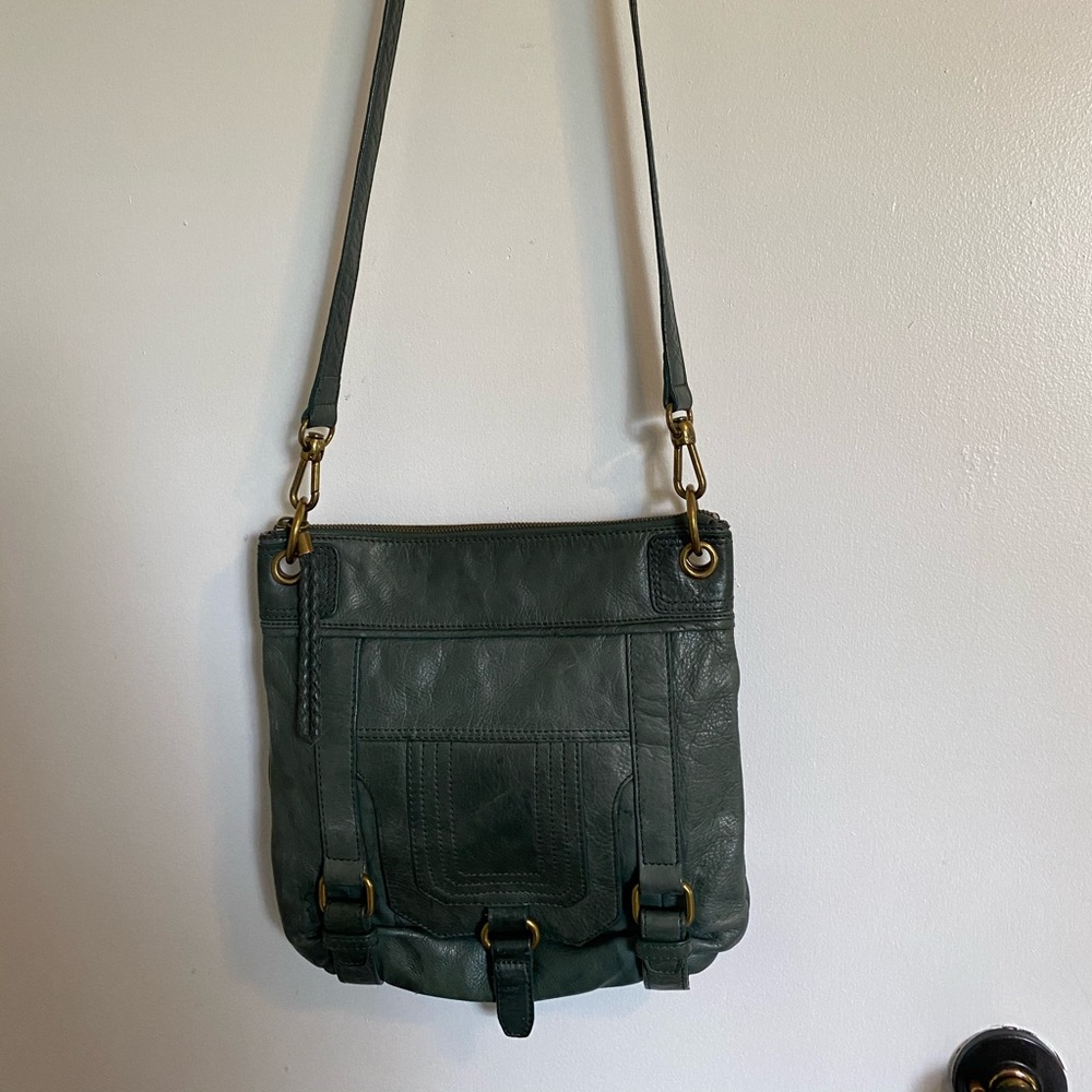 The Sak leather green crossbody bag